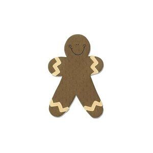 Sizzix Originals Gingerbread Man #4 Die by Stephanie Ackerman NIB